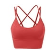 thumbnail image 5 of Women's Plus Size Yoga Sports Bra Thin Strap Supportive Fitness Workout Top Comfort Activewear, 5 of 6