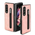 thumbnail image 1 of Nalacover for Samsung Galaxy Z Fold4 Case with S Pen Holder, Premium PU Leather Shockproof Folding Cover Compatible with MagSafe Wireless Charging Case for Samsung Galaxy Z Fold4,Pink, 1 of 7