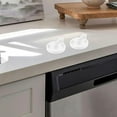 thumbnail image 2 of HEALEEP 4Pcs Dishwasher Wheels Lower Rack Practical Accessory White Plastic for Kitchen, 2 of 8