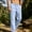 Light Blue, variant on Cotton Linen Pants for Men Baggy Elastic Drawstring Joggers Trouser Summer Casual Lightweight Breathable Beach Pants, 2XL