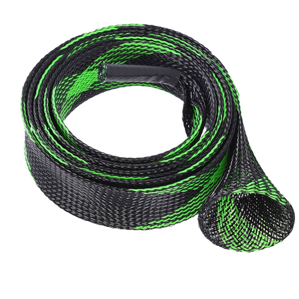 expanable fishing tools braided mesh fishing rod cover wrap fishing rod ...