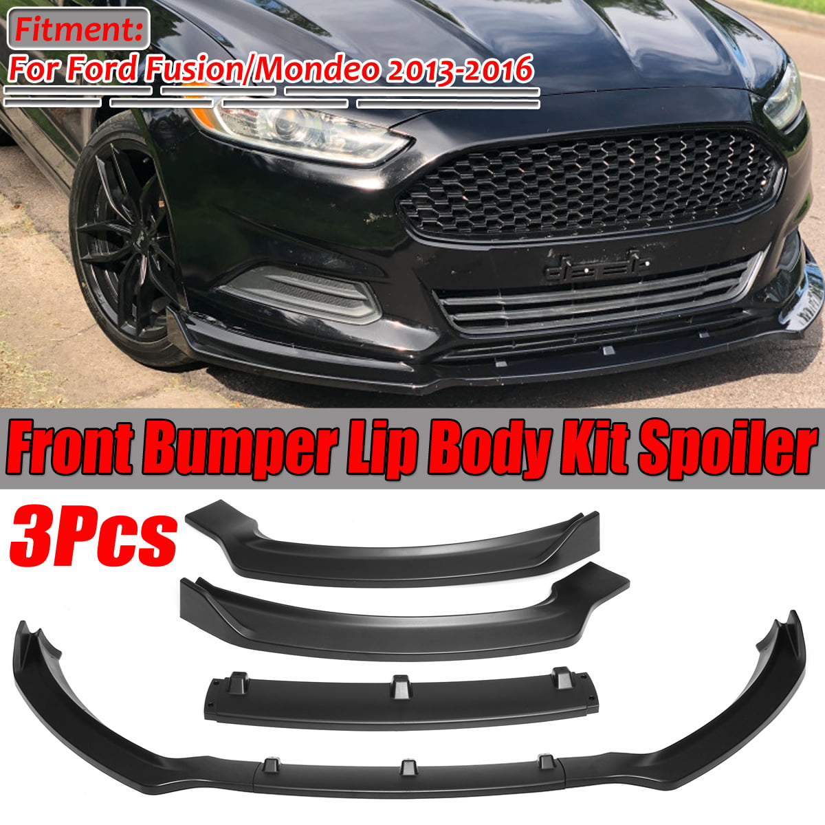 Stay Tuned Performance PU/569/PBK Painted Black Front Bumper Body Kit Lip 3PCS Compaitble with 2013-2016 Fusion/Mondeo 