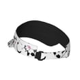 thumbnail image 3 of Daiia Cute Cow and Milk Stains Pattern Sport Sun Visor Hats Visor Cap Adjustable Empty Top Baseball Cap Cotton Ball Caps for Women and Men, 3 of 8