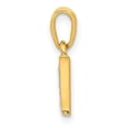 thumbnail image 2 of 14KY with Rhodium Diamond Letter W Initial Pendant YC250W, 2 of 2