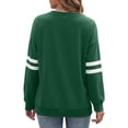 thumbnail image 4 of MOSHU Crewneck Sweatshirts for Women Striped Long Sleeve Shirts Fashion Fall Womens Sweatshirts Casual Fall Pullover Tops, 4 of 9