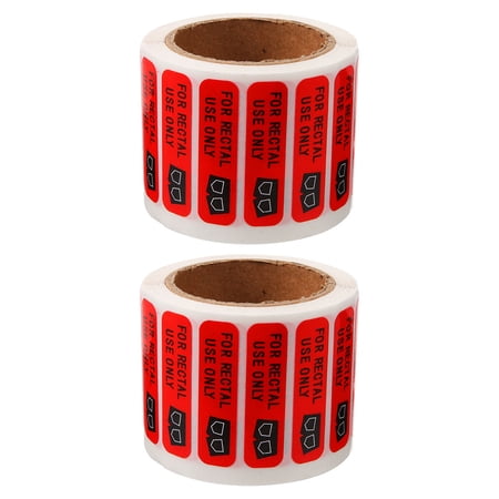 2 Rolls Of Rectal Use Only Stickers Waterproof Adhesive Labels Funny Prank Stickers For Rectal Use Only Joke Removable Label Rectal Use Only Decal