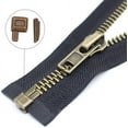 thumbnail image 6 of 60pcs 4 Size Metal Zipper Head Sliders Retainer Insertion Pin (12 Sets) 12 Pairs Zipper Top Stop Plug 12pcs Zipper Bottom Stopper, 6 of 6
