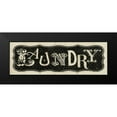 thumbnail image 2 of Pela Studio 24x11 Black Modern Framed Museum Art Print Titled - Room Signs I - Laundry, 2 of 5