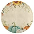 thumbnail image 2 of Autumn Harvest Pumpkins Sunflowers Round Area Rugs for Bedroom Living Room, 3FT Soft Comfy Indoor Circle Carpets, Carpet Home Decor Floor Mat, 2 of 6