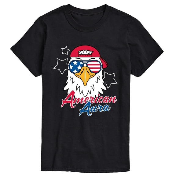 Instant Message - American Aura Eagle Short Sleeve Graphic T-Shirt