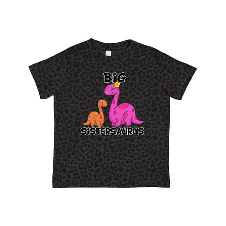

Inktastic Big Sistersaurus with Cute Sibling Dinosaurs Gift Toddler Toddler Girl T-Shirt