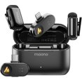 thumbnail image 1 of MAONO Micrófono Inalámbrico para iPhone, Android, tableta, PC con Caelación de Ruido, Filtro de Voz IA, 30 h de Uso con tuche de Carga, Cotor USB-C/Lightning para vlogs y TikTok, WAVE T1(Combo), 1 of 5
