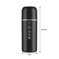 thumbnail image 4 of Travel Portable Electric Kettle, Stainless Steel Car Coffee Warmer Kettle 500ML, Intelligent Temperature Regulation, DC12V-24V Universal USB Port Constant Temperature Mode, Boiling Auto Shutdown, 4 of 8