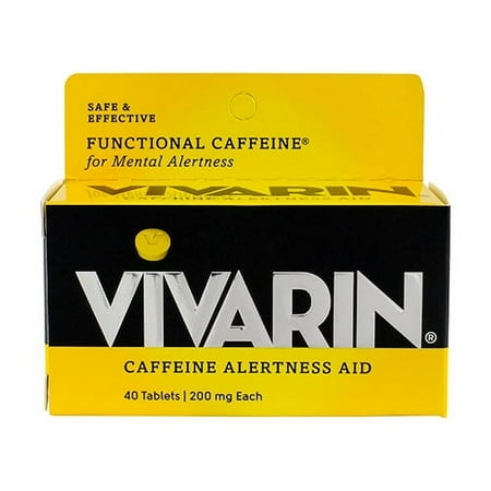Vivarin Caffeine Alertness Aid, Tablets 40 ea (Pack of 2)