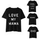 thumbnail image 2 of Gibobby Playera&nbsp;Moda The Children Unisex Baby Toddler Boys Girls Camiseta de manga corta con estampado de letras Camiseta gráfica Top （Negro， 10-12 Años), 2 of 4