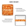 thumbnail image 5 of Kdxio Orange Glitter Print Tissue Box Cover,Square Decorative PU Leather Facial Paper Case Organizer Holder Dispenser for Bathroom,Night Stands,Desk,Car 5.2''X5.2''X5.2'', 5 of 8