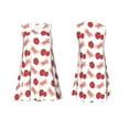 thumbnail image 7 of Yiaed Strawberry Print Women's Sleeveless Dress, Loose Fit Summer Dress, Casual Sleeveless Dress for Women, 7 of 7