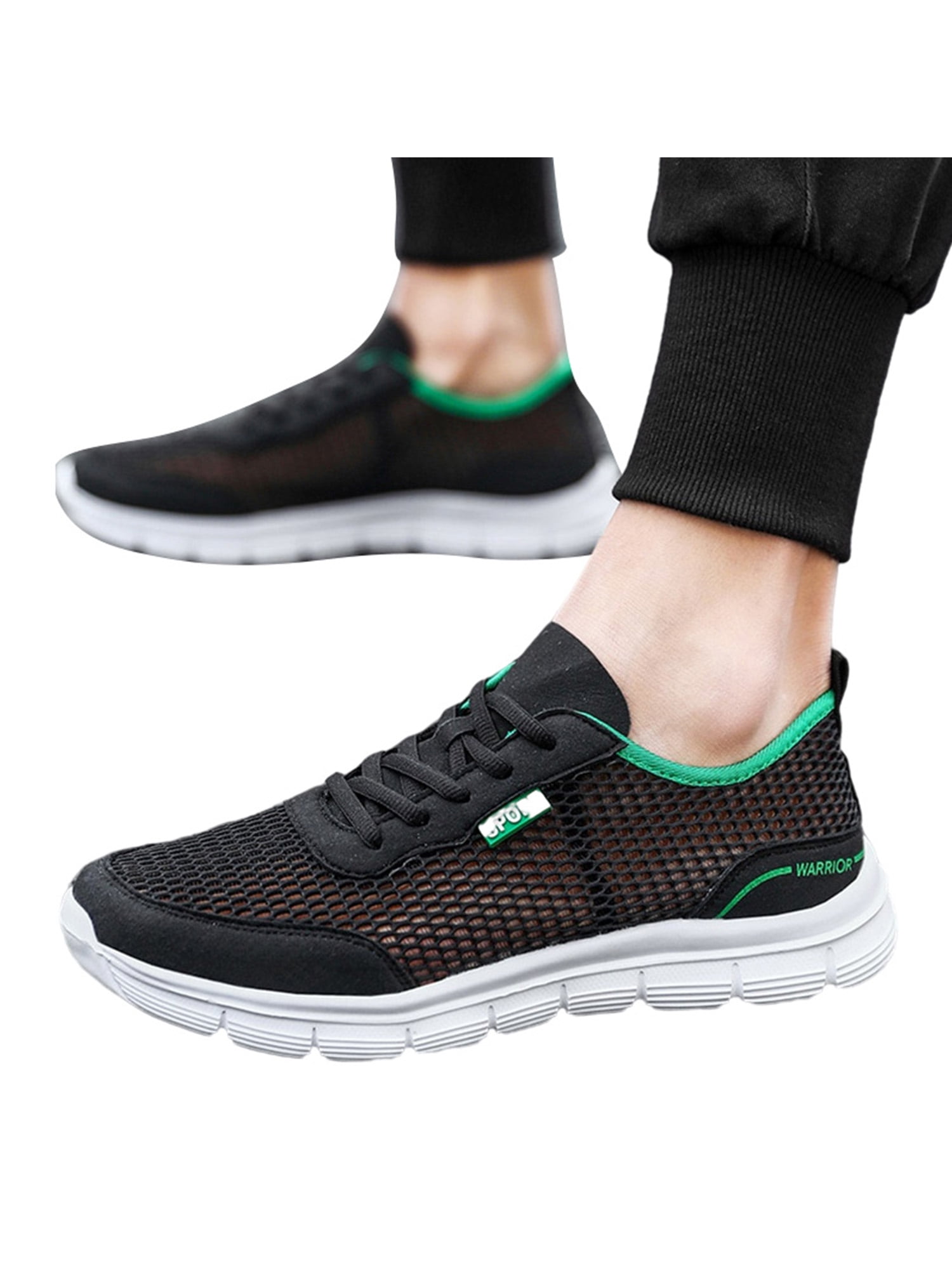 LUXUR Men's Outdoor Mesh Wading Hollow Breathable Sneakers Quick Drying  Water Shoes - Walmart.com