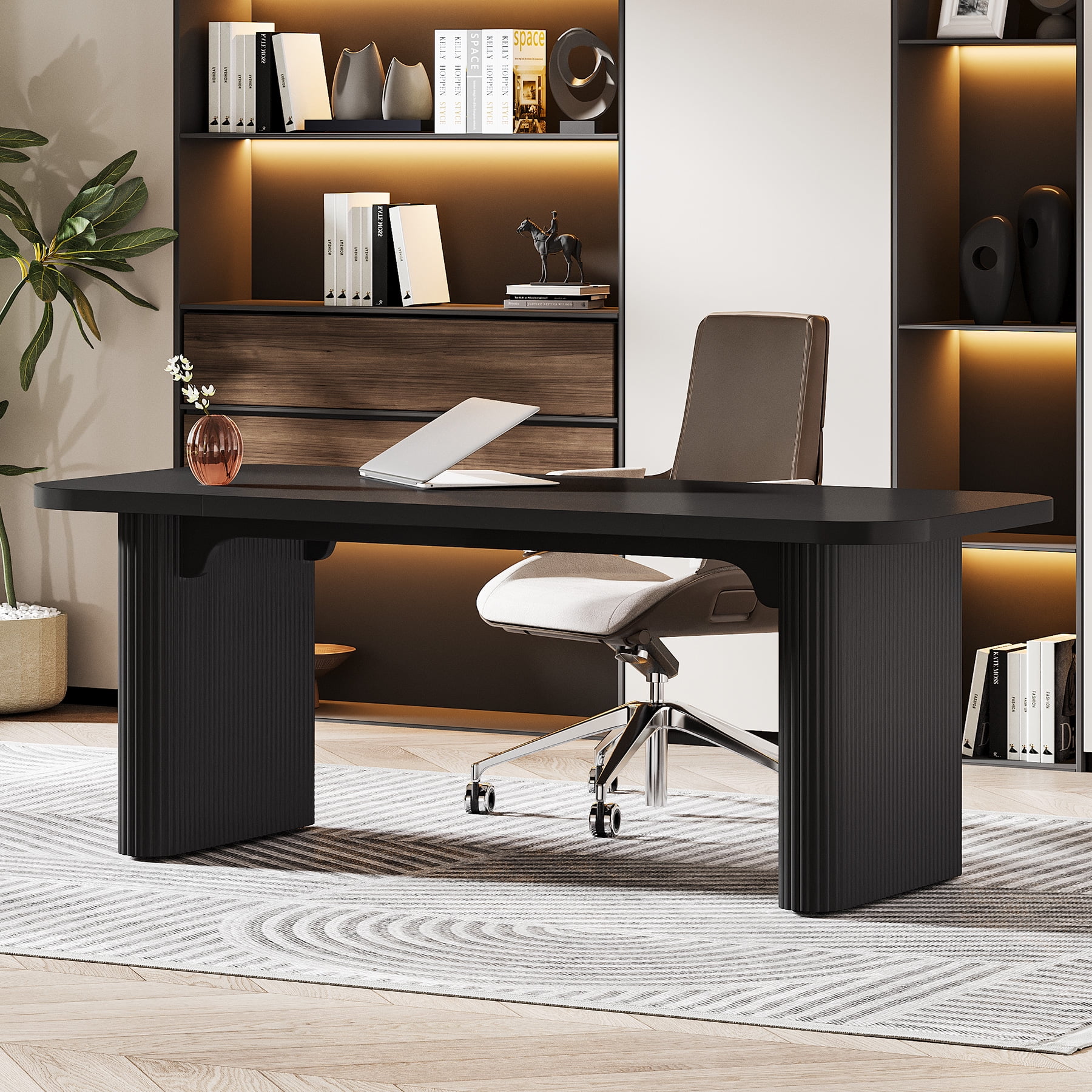 Tribesigns 62-Inch Executive Desk, Large Computer Office Desk, Modern Office Desks & Workstations