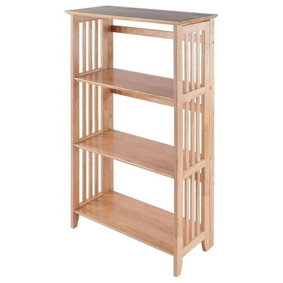 Mission Beech Wood 4-Tier Shelf, Natural