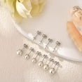 thumbnail image 6 of Cterwk 6 Pairs Pearl Earrings for Women Hypoallergenic Stud Earrings Set Tiny Small and Big Ball Pearl Earrings, 3MM, 6 of 6