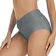 thumbnail image 3 of Gibobby Bañador de Bikini Mujeres Vintage cintura alta Bikini parte inferior traje de baño calzoncillos Bikini parte inferior lateral Tanga baño Swimbott(Gris,G), 3 of 5