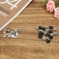 thumbnail image 3 of Rivet Button, Practical Fashionable Anti-Rust Star Shape Rivet, Bags For Clothes Shoes Pet Collars Silver,Black Metal Color,Bright Black, 3 of 8