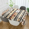 thumbnail image 2 of Yayeee Tablecloths 60" x 108" Rectangle Wrinkle Resistant Party Table Cover, Black Abstract Dots, 2 of 8