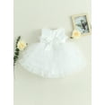 thumbnail image 4 of Douhoow Kids Girls Ball Gown Sleeveless Bow Mesh Tutu Princess Dresses Party Tulle Dress 1-5 Y, 4 of 8
