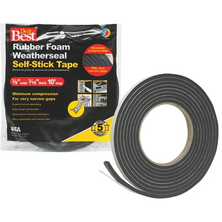 Do it Best Sponge Rubber Weatherstrip Tape