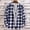 Blue, variant on Men's Slim Fit Long Sleeve Plaid Casual Shirt / Youth Fashion Long Sleeve Shirt Men’s Work Shirts
