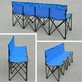 Sunrise Portable Outdoor 4 Person Sideline Bench Folding Team Sport
