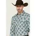 thumbnail image 2 of Gibson Trading Co Men's Kinzie Medallion Print Long Sleeve Snap Western Shirt White, 2 of 4