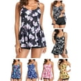 thumbnail image 3 of Women Two Pieces Swimsuit Print Flared Bathing Suits Swimwear, 3 of 8