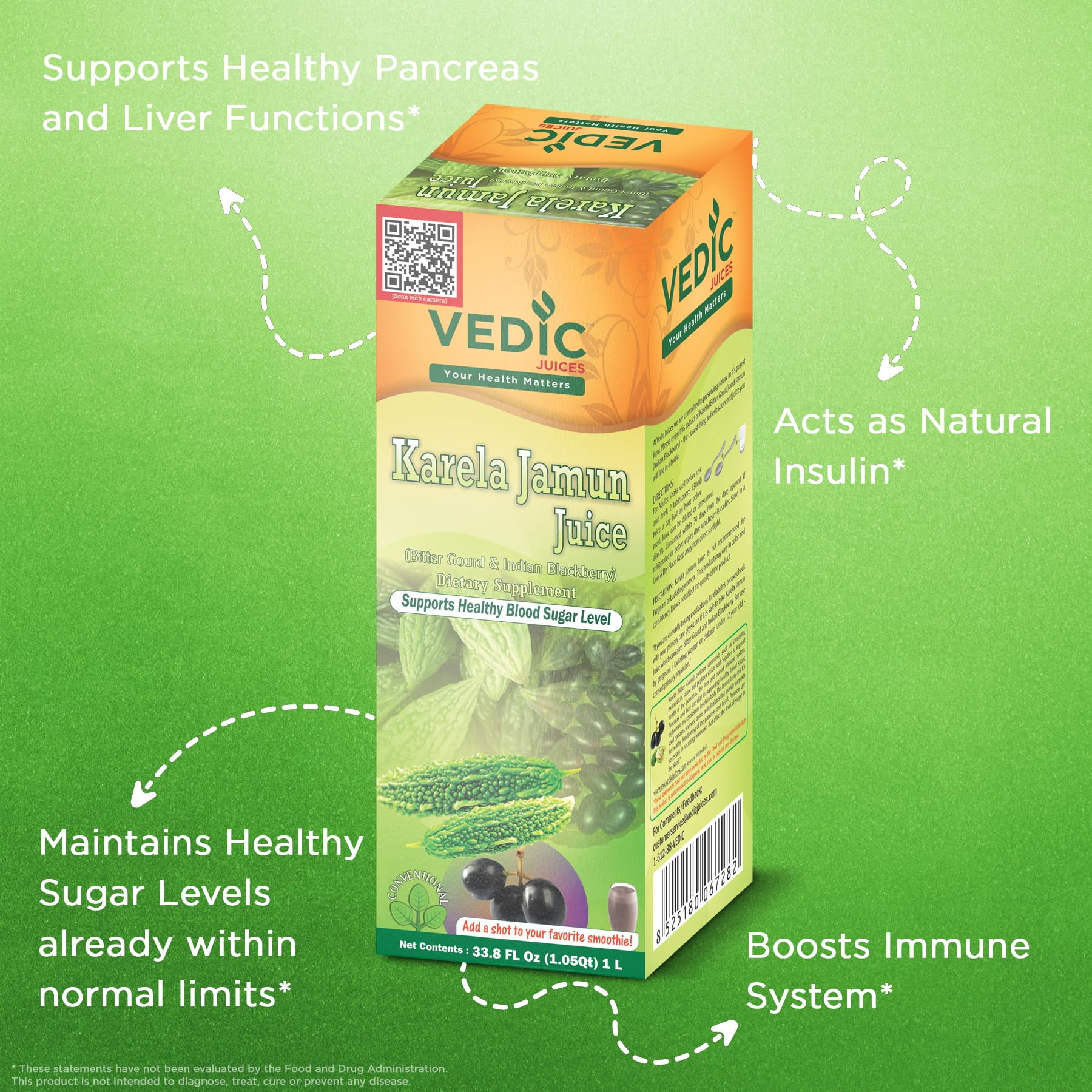Vedic Karela Jamun Blend Juice 1L