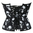 thumbnail image 3 of Grebrafan Corsets Lace up Bustier Women Skull 3XL, 3 of 5