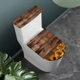 thumbnail image 3 of HELLHERO Sunflower Wood Plank Texture Stylish Toilet Seat Lid Cover Fits All Toilet Shapes Soft for Indoor Home, 3 of 8