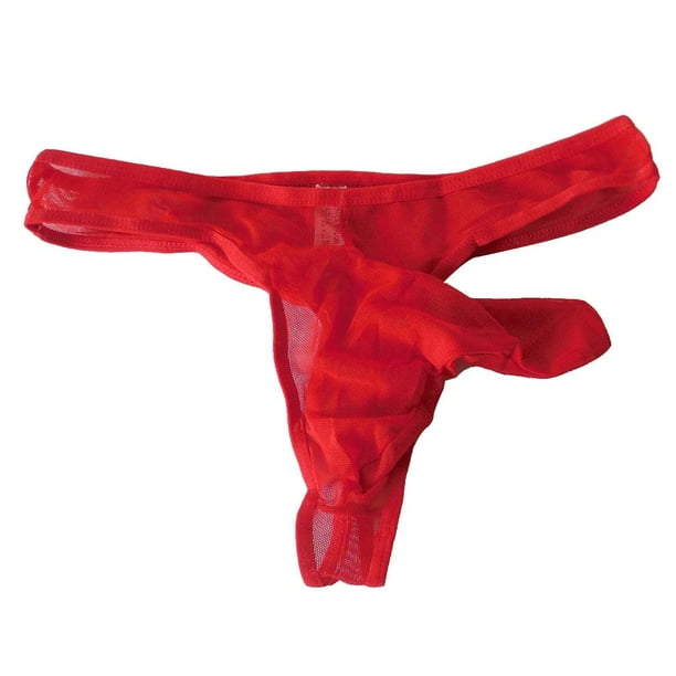Ropa interior transparente para hombre Cintura baja Bolsa abultada Breve Macarena Ropa interior de hombre Walmart en linea