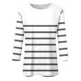 thumbnail image 2 of Cilsoka 3/4 Sleeve T Shirts for Women Work T Shirts for Women Womens Tops Casual Petite Plus Size Graphic Tees for Women Cotton Long Sleeve Shirts for Women Plus V-Neck My Orders, 2 of 4