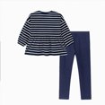 thumbnail image 4 of TOWED22 Kids Toddler Girls Clothes Print Graphic Top Pullover Pants Fall Winter 2Pcs Outfit Set,Dark Blue,6-7 Y, 4 of 5