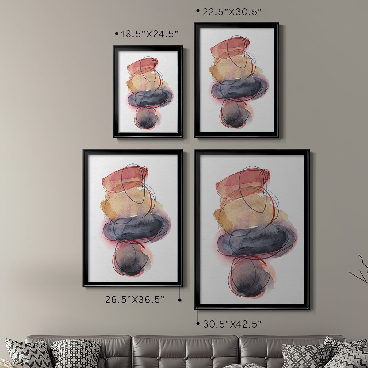 Balancing Act I Premium Framed Print, in Gold, Black, or Silver - Ready to Hang