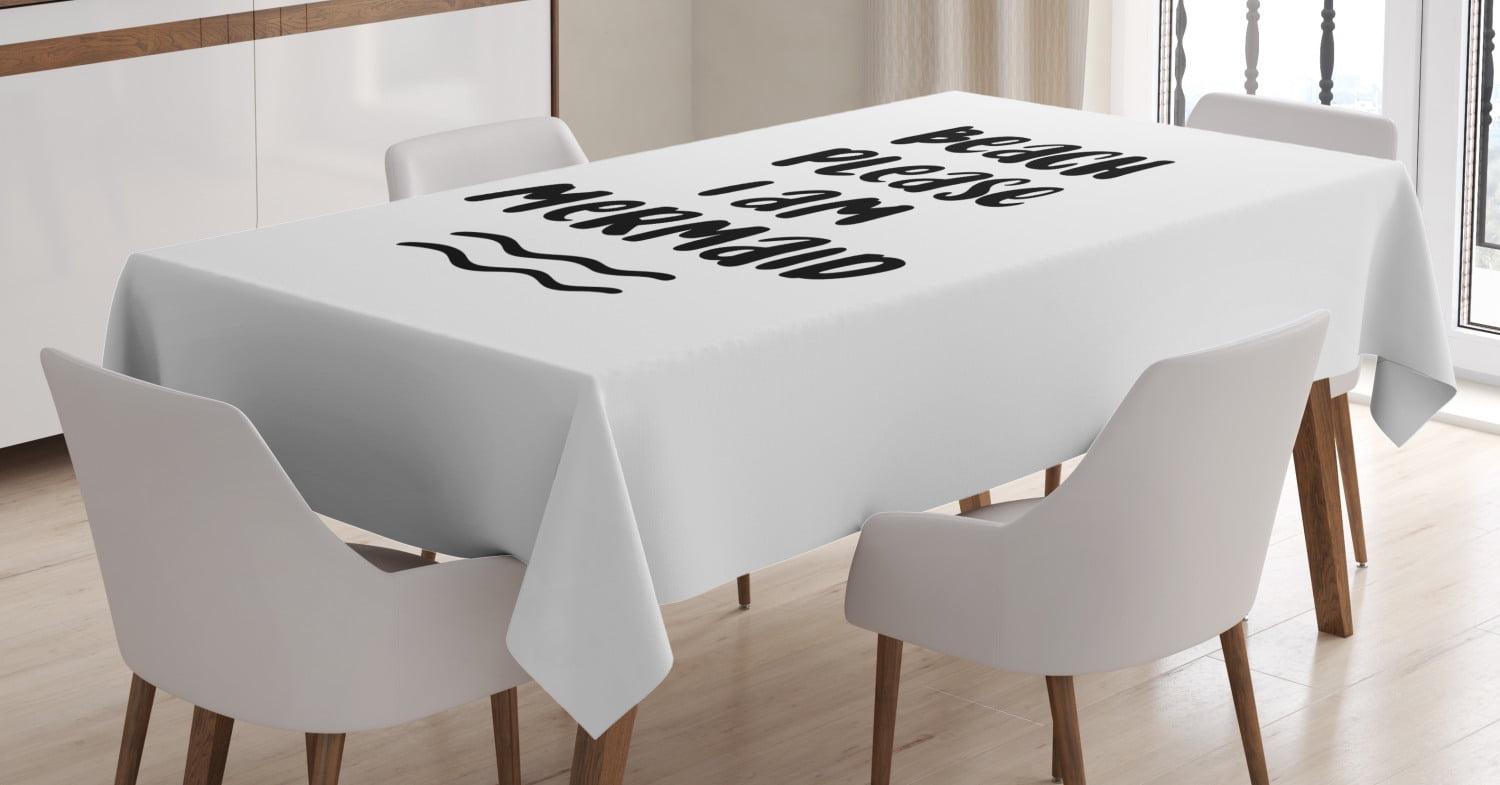 I'm Mermaid Tablecloth, Pop Culture Pun Beach Please the In