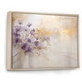 thumbnail image 2 of Designart "Meadow of Violets in Purple and Gold III" Violets Floater Framed Canvas Wall Art, 2 of 5