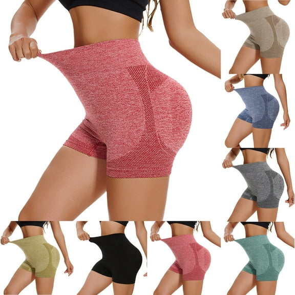 Women's High Waist Workout Shorts with Compression Fit Comfortable Stretch Biker Style for Training and Gym