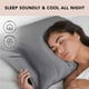 thumbnail image 4 of Funda de almohada satinada Kitsch Softer Than Silk Queen Charcoal, 4 of 9