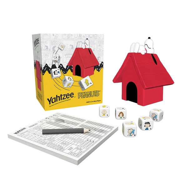 USAopoly YAHTZEE Peanuts Dice Rolling Game