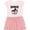 Pink With Stripes, variant on Inktastic Powered By Ramen Cute Noodles Girls Toddler Dress