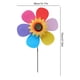 thumbnail image 3 of [Seis Flores Redondas Coloridas] Molino Viento Girasol Plástico 36 Cm Juguete para Molino Viento Colorido Giratorio para Exteriores Jardín (circular Multicolor), 3 of 9