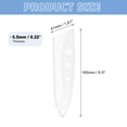 thumbnail image 2 of 2 Pack PP Safety Knife Cover Sleeves, Blade Edge Guards Protectors, Universal Knife Sheath for 6" Kitchen Knife, White, 2 of 7