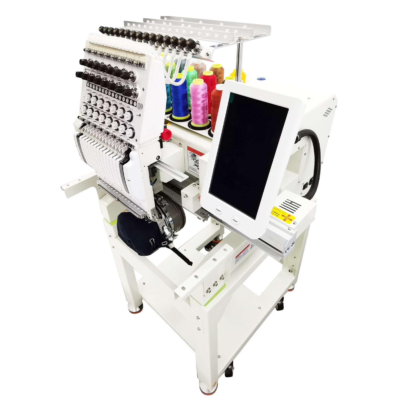 Single Head 15 Needle Commercial Automatic Embroidery Machine